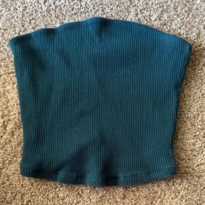 Garage Blue Ribbed Top